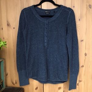 Prana M Blue Long sleeve shirt sweater